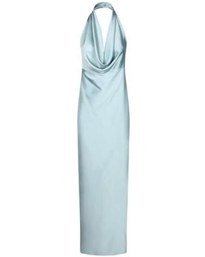 Blanca Vita Cowl-Neck Maxi Dress - Blue