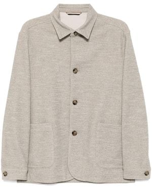 BOSS Button-Up Jacket - Natural