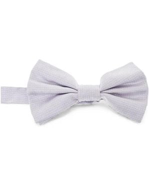 Corneliani Pajarita En Jacquard - Blanco