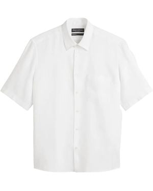 Marc O' Polo Short-Sleeve Button-Up Shirt - White