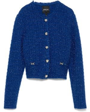Marc Cain Logo-Plaque Cardigan - Blue