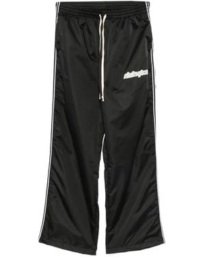 RIVINGTON roi Rebis Logo-Print Side-Stripe Track Trousers - Black