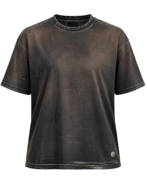 Antik Denim T-Shirt À Effet Délavé - Grey