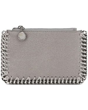 Stella McCartney Falabella Chain-Trim Wallet - Gray