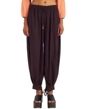 Antik Batik Pantalones Sarouel Fruti Con Cordones - Morado