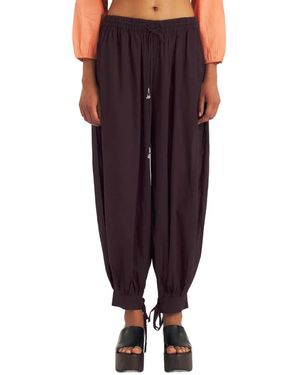 Antik Batik Fruti Drawstring-Waist Sarouel Trousers - Purple