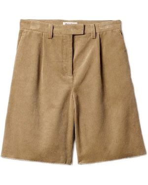 Miu Miu Corduroy Shorts - Natural
