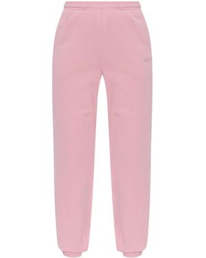 ROTATE BIRGER CHRISTENSEN Logo-Embroidered Track Trousers - Pink