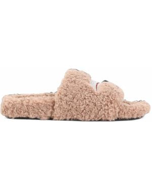 Balenciaga Furry Open Mule - Pink