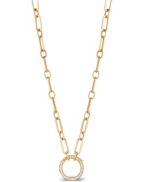 CLARA CHEHAB Liberté Diamond Chain Necklace - Metallic