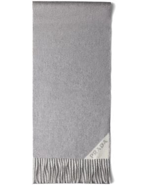 Prada Pashmina con doble cara - Gris