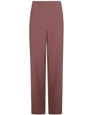 Incotex Pantalon Droit À Taille Élastiquée - Purple