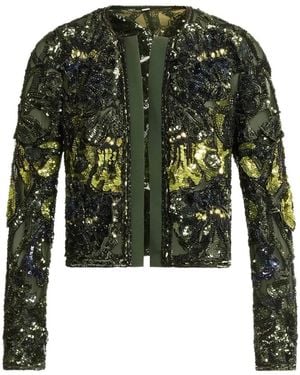 Elie Saab Bead-Embroidered Jacket - Green