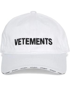 未使用 VETEMENTS 22SS STAMPED LOGO Cap ブラック UE52CA400B