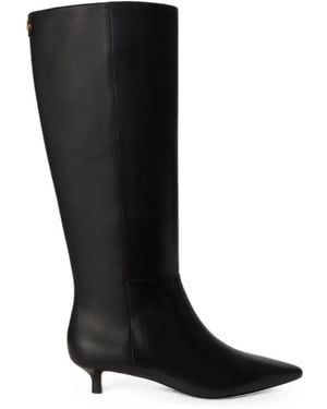 Ralph Lauren Bottines Francesca À Bout Pointu - Black
