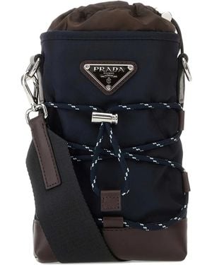 Prada Speedrock Triangle-Logo Phone Case - Black