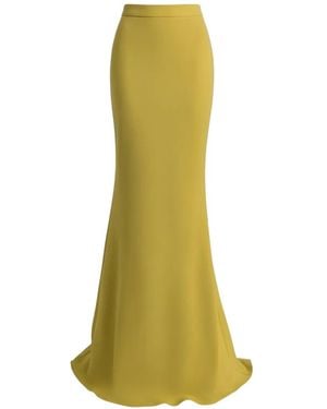 Gemy Maalouf High-Waisted Floor-Length Skirt - Green