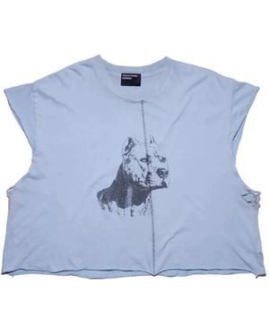 Enfants Riches Deprimes Na Pitbull Distressed T-Shirt - Blue