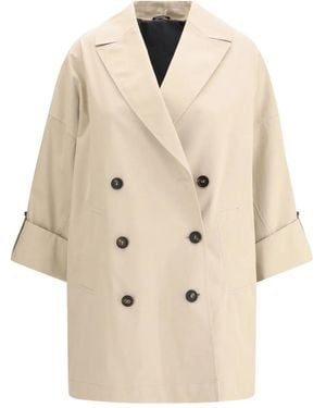 Brunello Cucinelli トレンチコート - ナチュラル