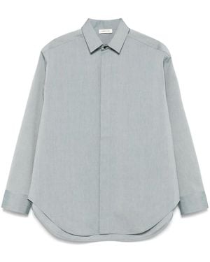 Fear Of God Melange Cotton And Wool Blend Shirt - Grey