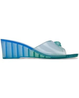 Kurt Geiger Maddison Wedge Heeled Sandals - Blue