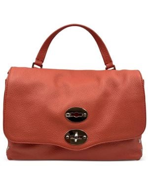 Zanellato Small Postina Daily Leather Tote Bag - Red