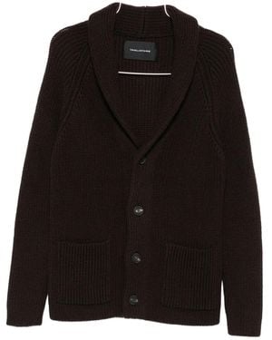 Tagliatore Shawl-collar pocket cardigan - Schwarz