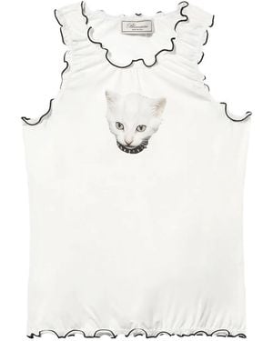 Blumarine T-Shirt Con Stampa - Neutro