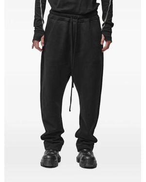 Thom Krom Drawstring Dropped-Crotch Pants - Black