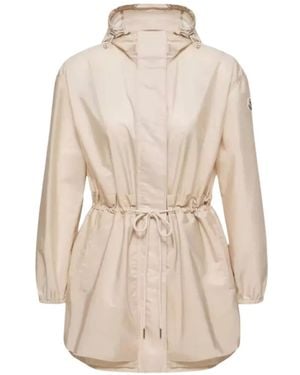 Moncler Weteau Ruffle-Trimmed Jacket - Natural