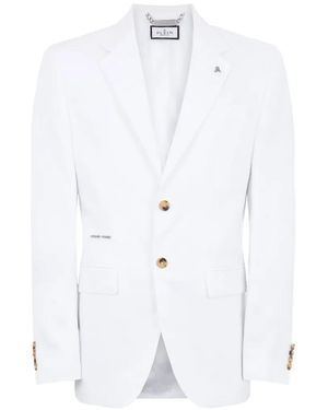Philipp Plein Blazer Gigolo Fit En Lin - White
