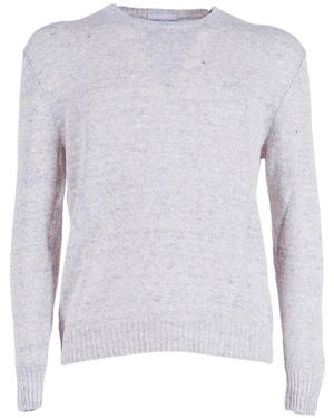 SETTEFILI CASHMERE Fine-Knit Long-Sleeve Jumper - White