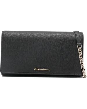 Santoni Cartera de piel - Negro