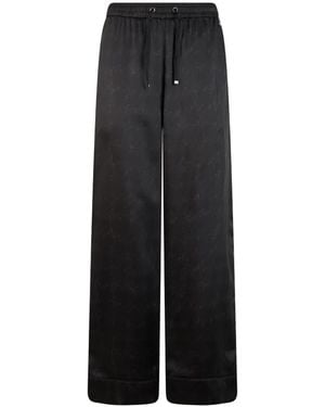 Herno Drawstring Wide-Leg Pants - Black