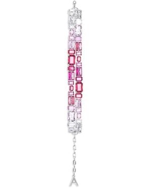 Area Collier Serti De Cristaux - Rose