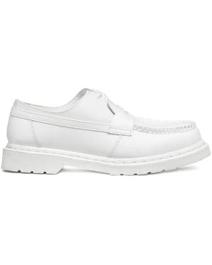 MM6 by Maison Martin Margiela Weiße Schnürschuhe Mit Gummisohle