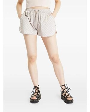 Daily Paper Reportia Monogram-Print Drawstring Shorts - White