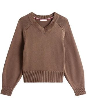 Tommy Hilfiger V-neck sweater - Marrón