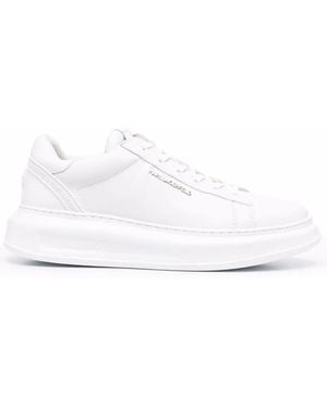 Karl Lagerfeld Kapri Low-Top Leather Sneakers - White