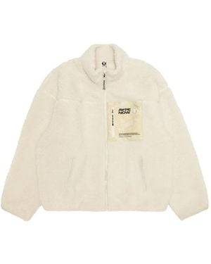 Aape By A Bathing Ape Aapenow Moonface Zip-Up Jacket - Natural