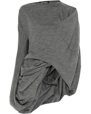 Junya Watanabe Asymmetrische Gedrapeerde Trui - Grijs