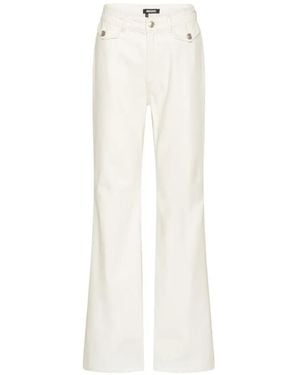 ROTATE BIRGER CHRISTENSEN Vaqueros acampanados de talle alto - Blanco