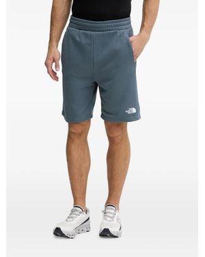 The North Face Short En Maille Gaufré À Logo Imprimé - Blue