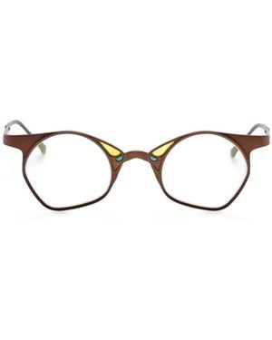 Rigards Brille Mit Geometrischem Gestell - Braun