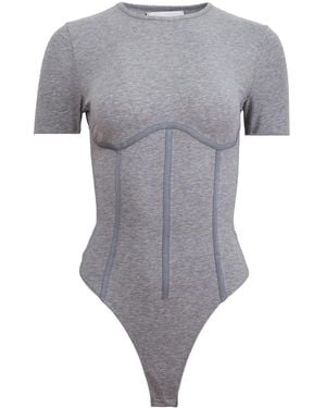Fleur du Mal T-Shirt-Body Aus Bio-Baumwolle - Grau