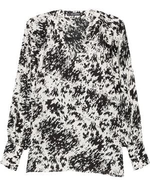 KARL LAGERFELD Blusa Con Estampado Abstracto - Blanco
