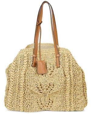Ermanno Scervino Raffia Tote Bag - Natural