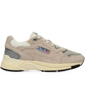 Autry Hyperway Suede-Panelled Trainers - White