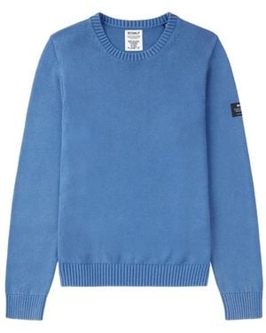 Ecoalf Crewneck Knitted Jumper - Blue