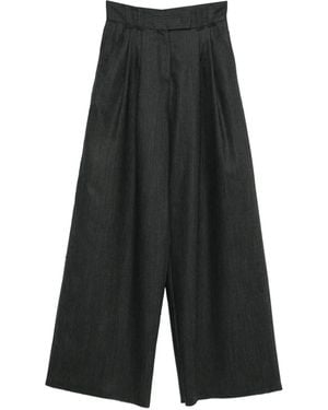 Marella Pantalones Ultra plisados - Negro